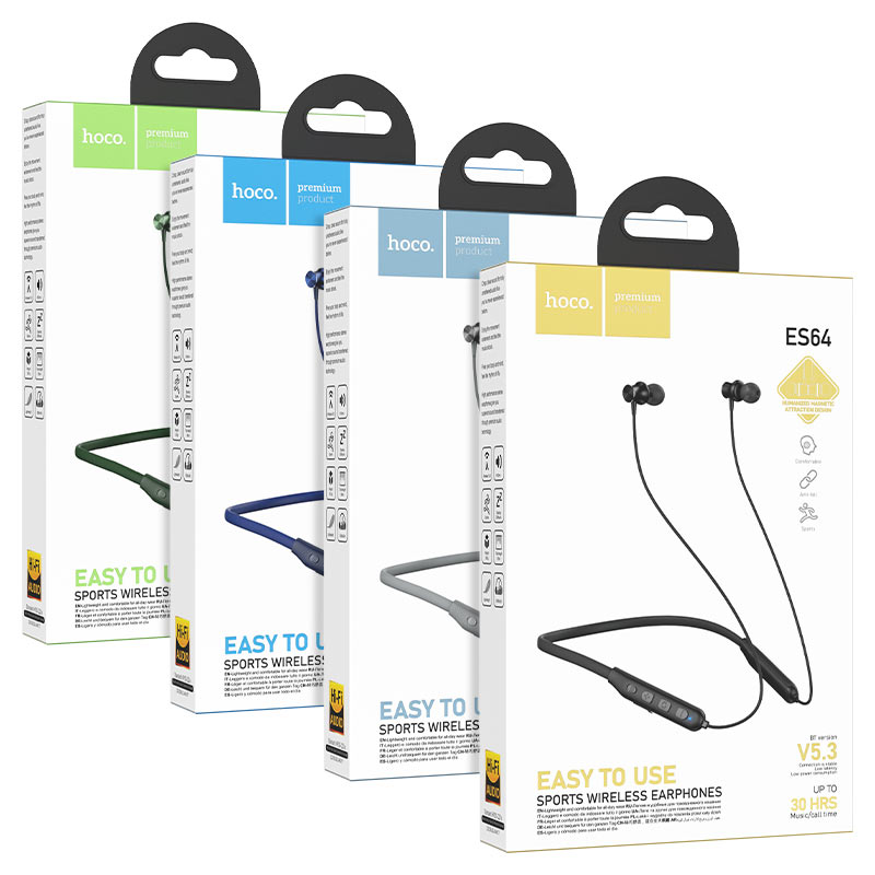 Packaging de los audífonos deportivos HOCO ES64 Sport