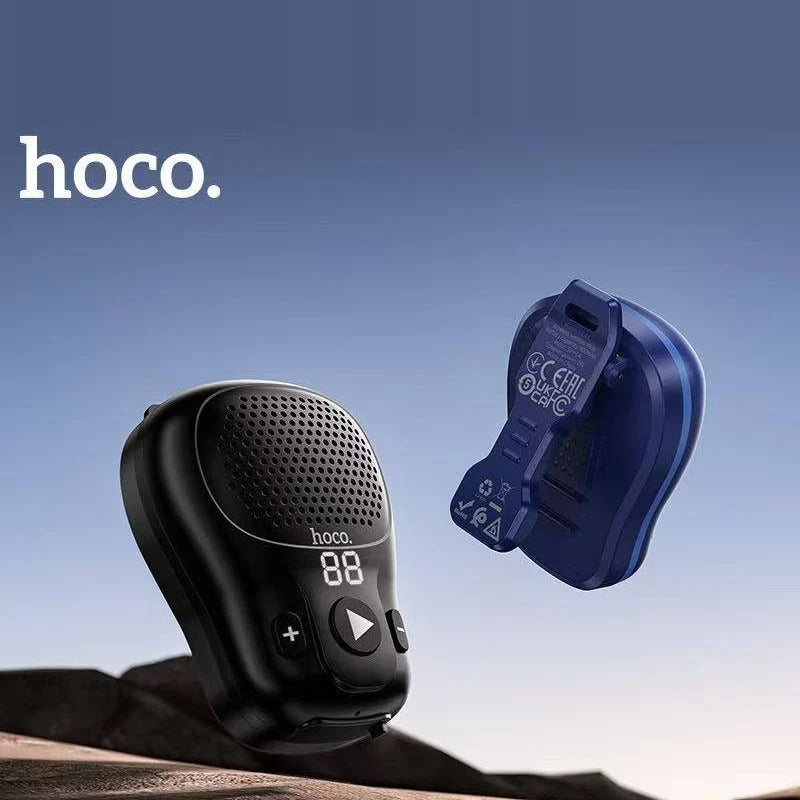 Parlante Bluetooth HOCO HC44 Star con clip en negro y azul
