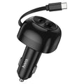 Cargador de auto HOCO NZ15 Unimpeded con cable retráctil