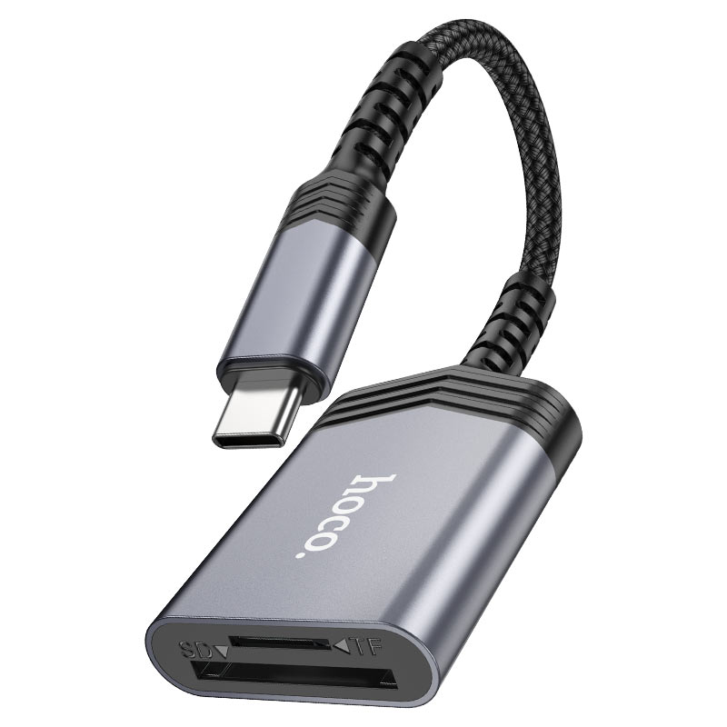 Lector HOCO UA25 Tipo C a SD y microSD