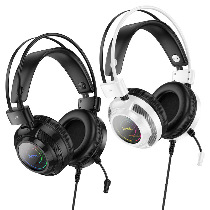 Audífonos HOCO W110 Resource en sus dos colores, negro y blanco
