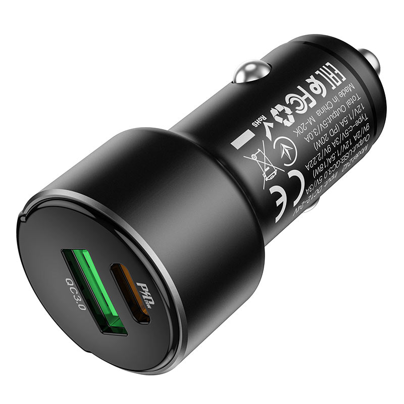Pantalla digital de voltaje del cargador HOCO Z42 Light Road