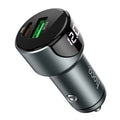 Cargador de auto HOCO Z42 Light Road con pantalla digital