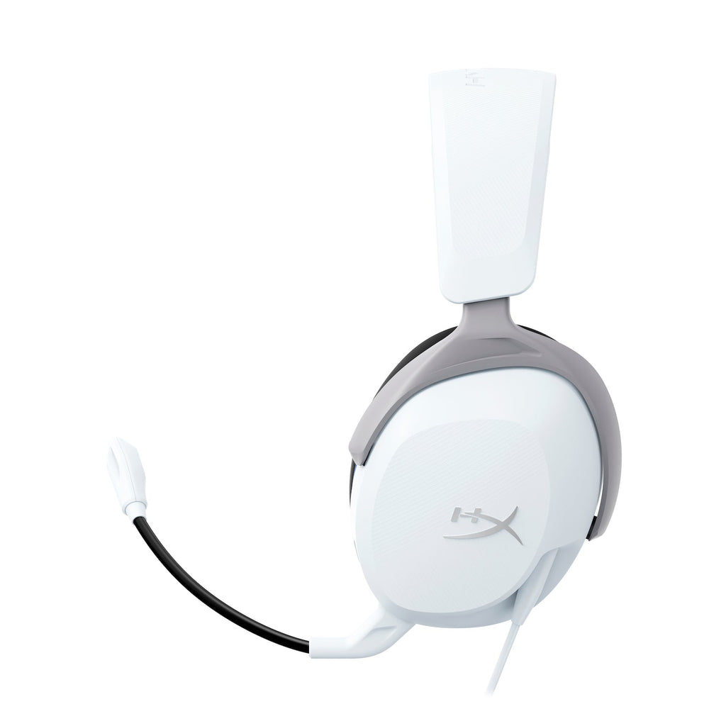 Vista lateral de los HyperX Cloud Stinger 2 Core blancos