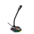 Micrófono gamer Meetion MC13 USB con cuello flexible y luz RGB