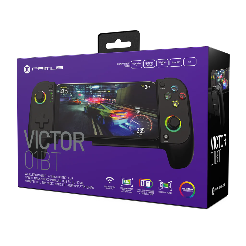 Packaging del control Primus Gaming Victor 01BT PMC-01BT