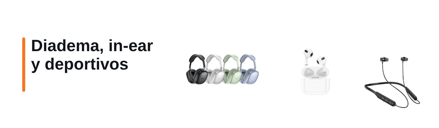 Audifonos en Tu Merkado: diadema HOCO W35 Air, in-ear HOCO EW76 y deportivos HOCO ES64 Sport