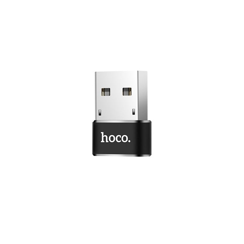 Adaptador HOCO UA6 USB a Tipo C negro